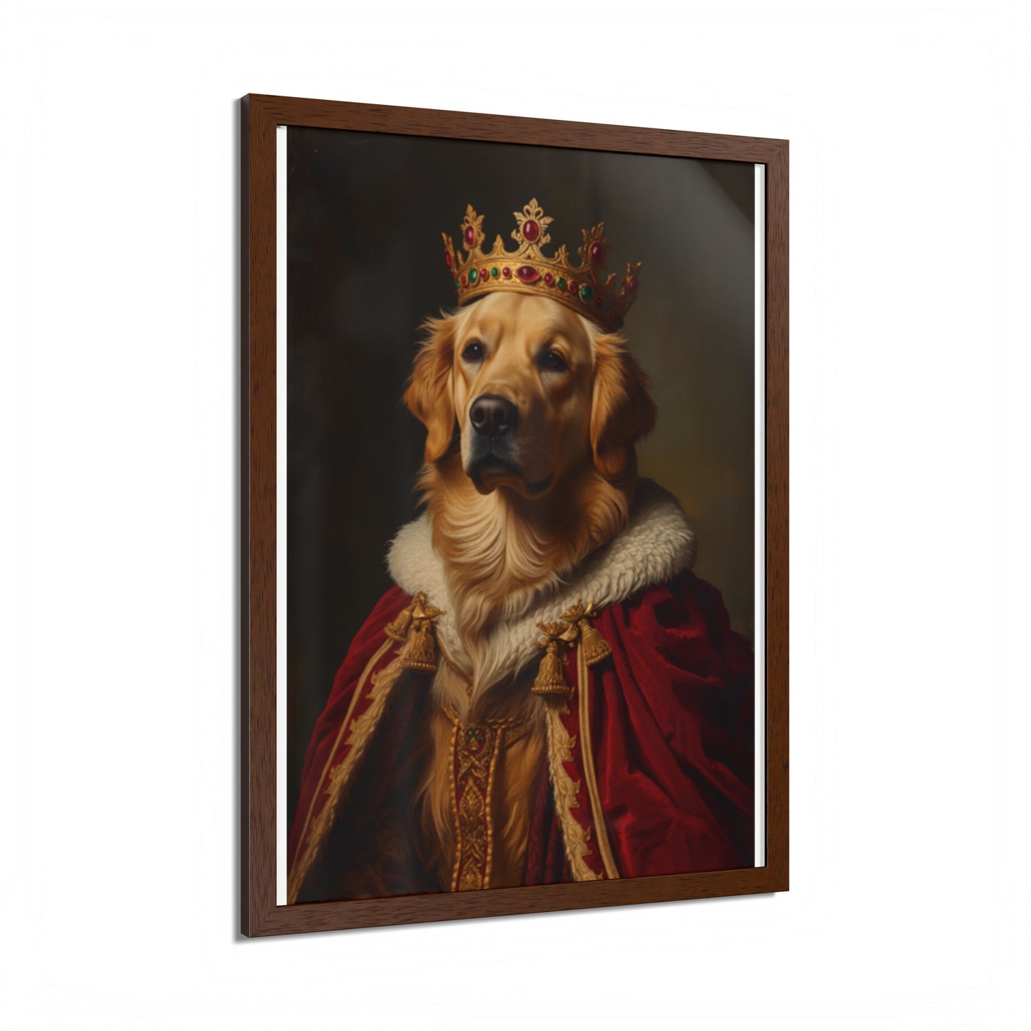 Royal Renaissance Pet Portrait — Custom Framed Print