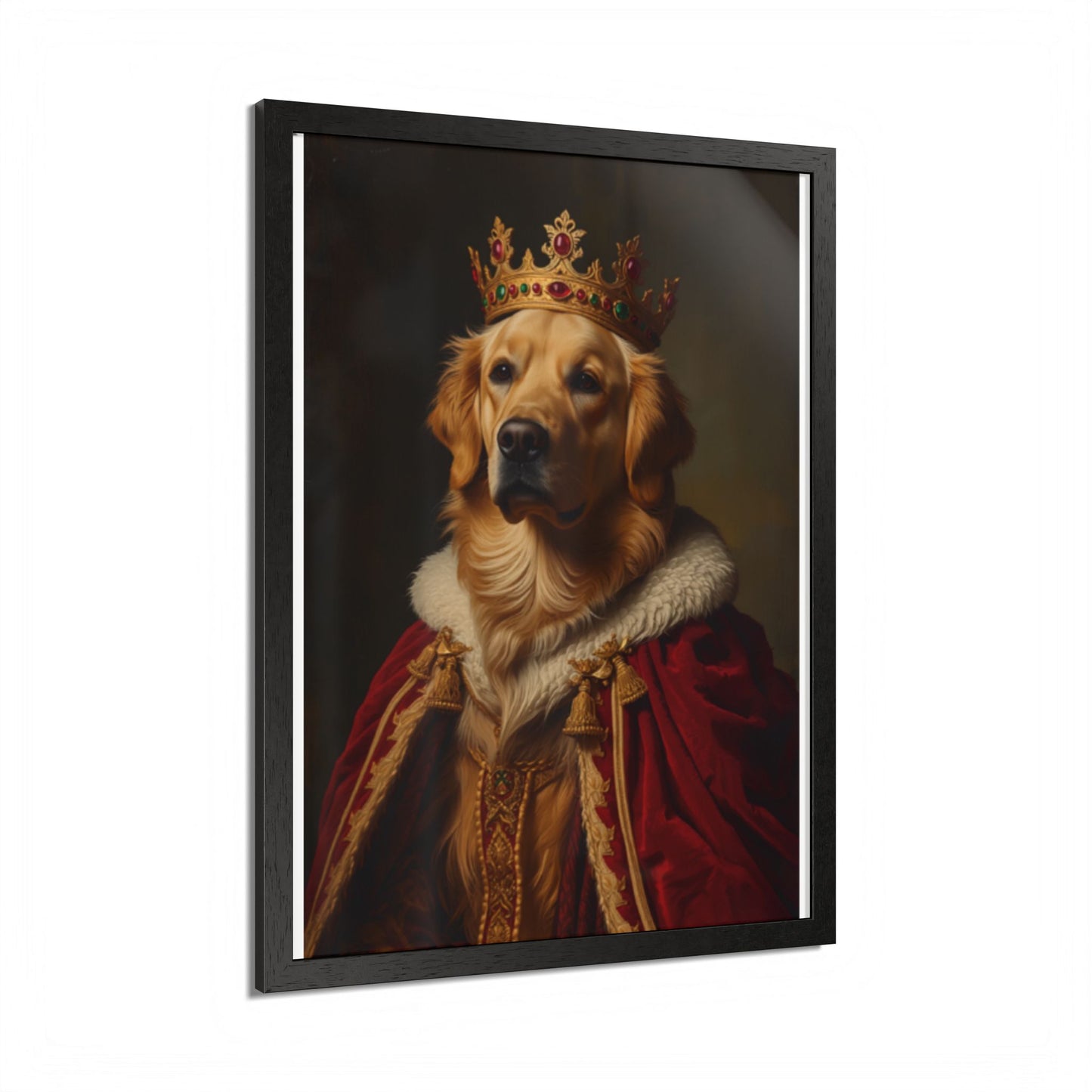Royal Renaissance Pet Portrait — Custom Framed Print
