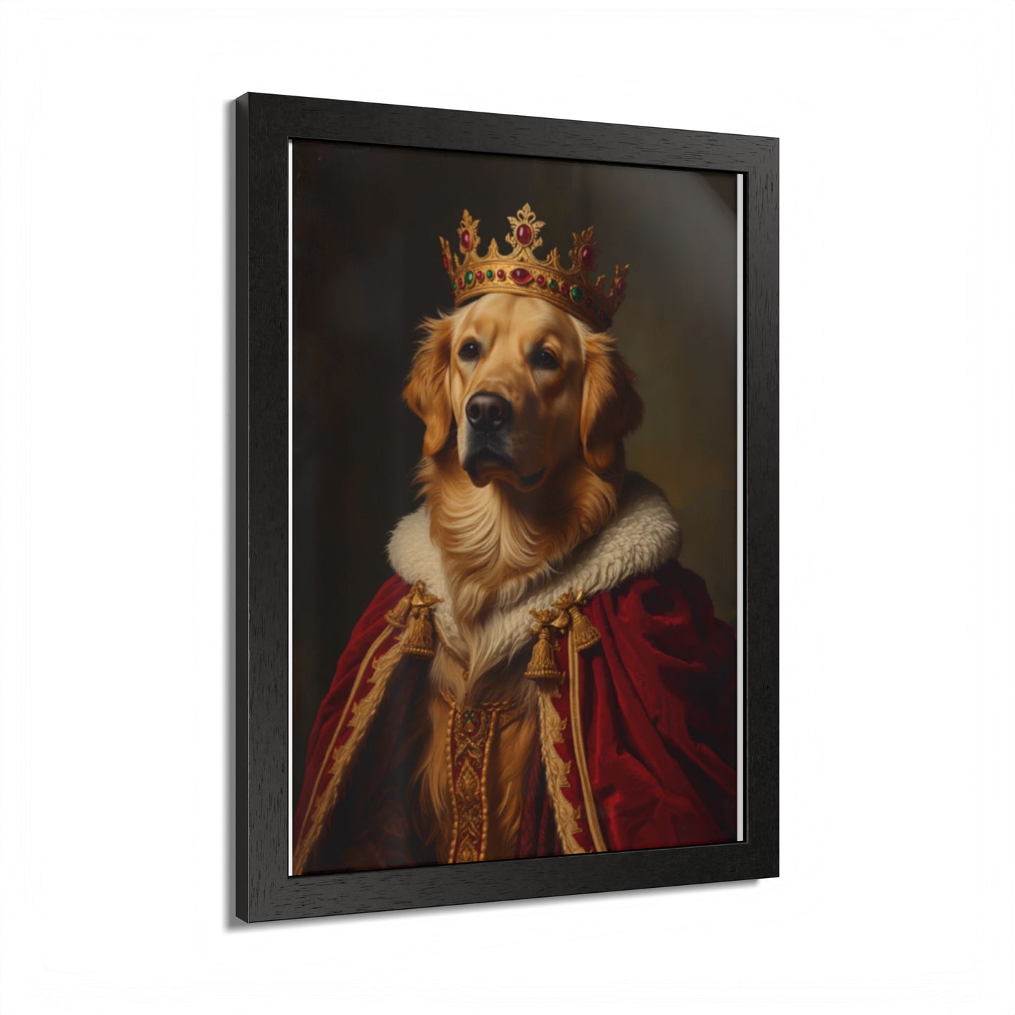 Royal Renaissance Pet Portrait — Custom Framed Print