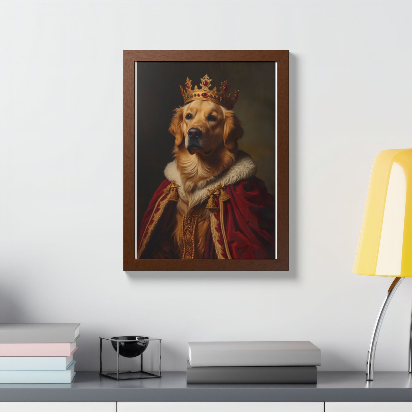 Royal Renaissance Pet Portrait — Custom Framed Print