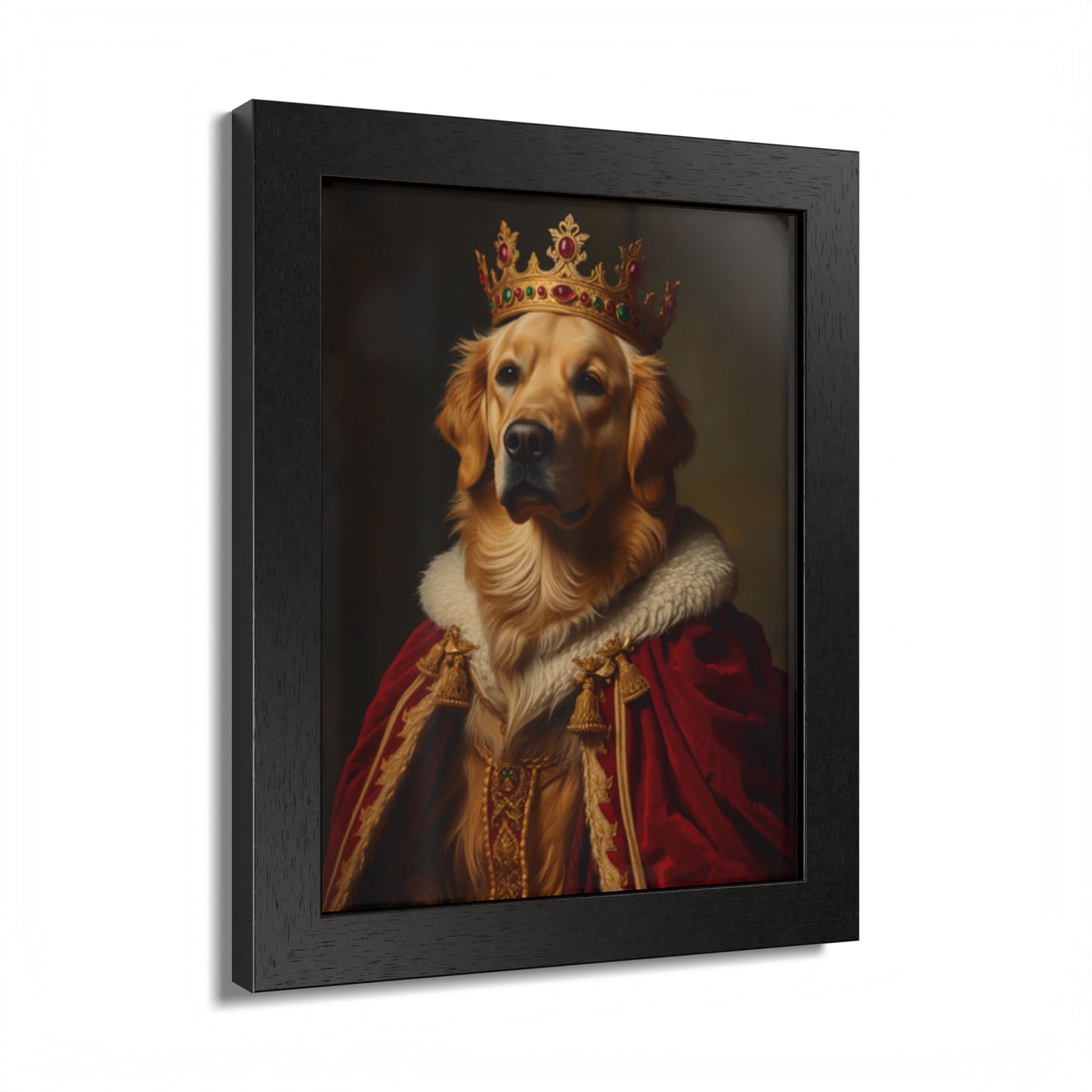 Royal Renaissance Pet Portrait — Custom Framed Print