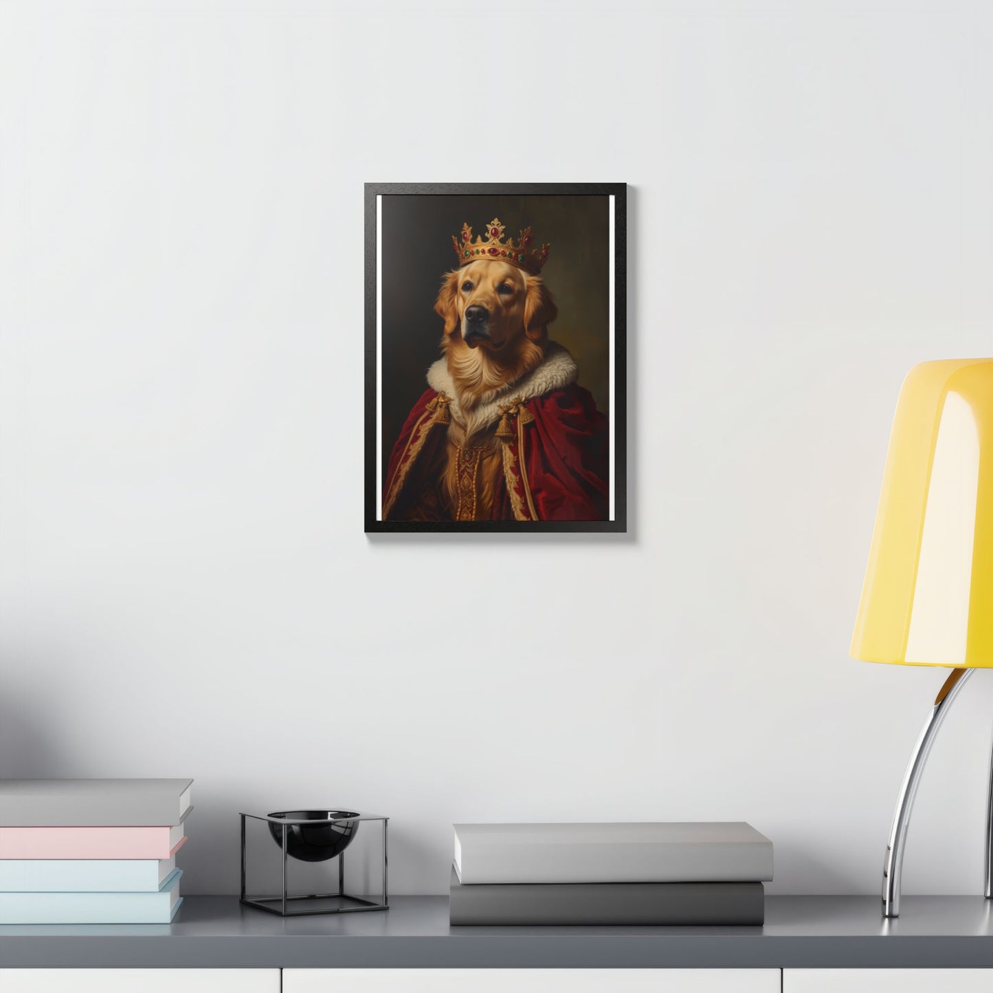 Royal Renaissance Pet Portrait — Custom Framed Print
