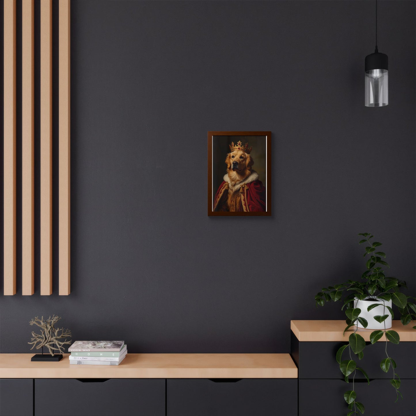 Royal Renaissance Pet Portrait — Custom Framed Print
