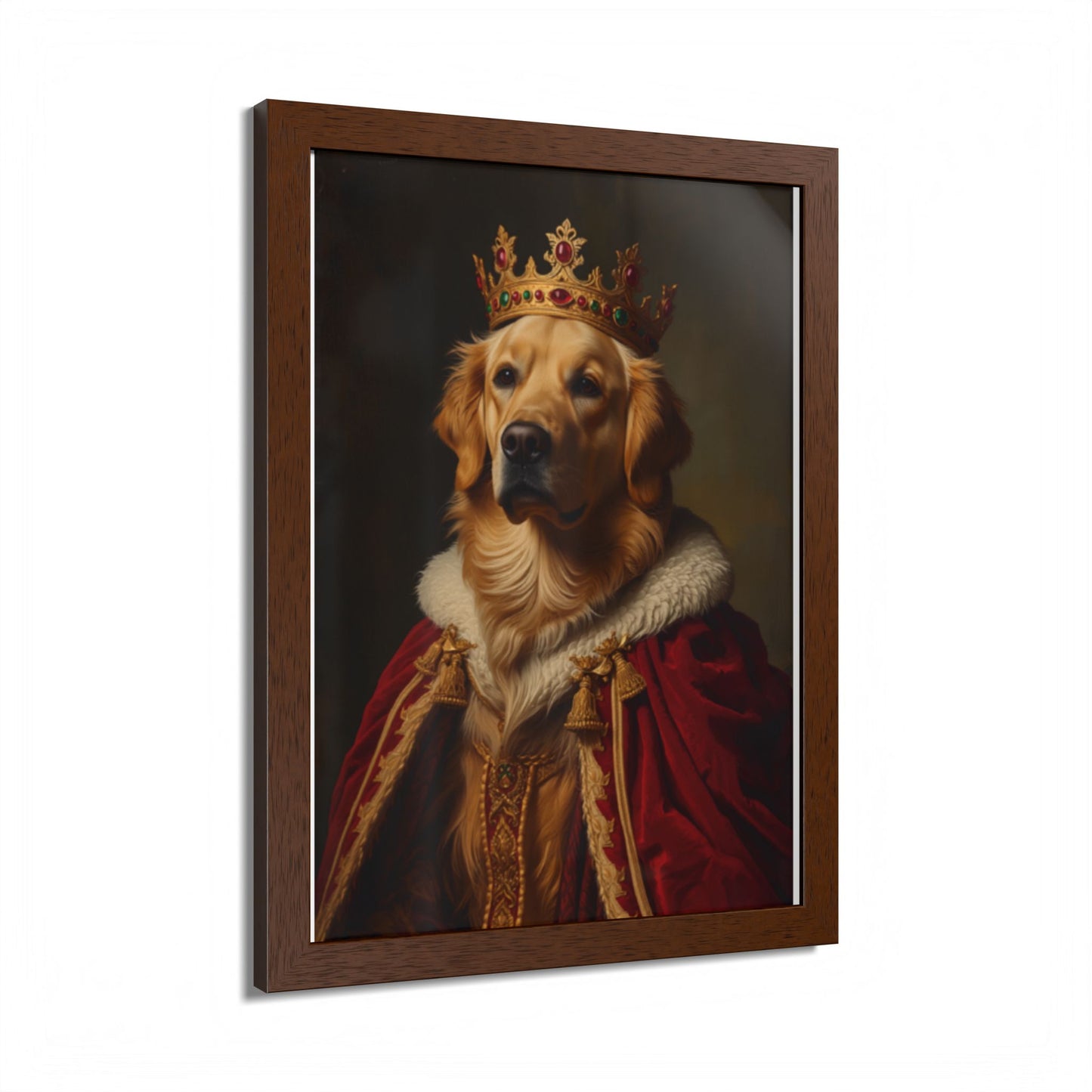 Royal Renaissance Pet Portrait — Custom Framed Print