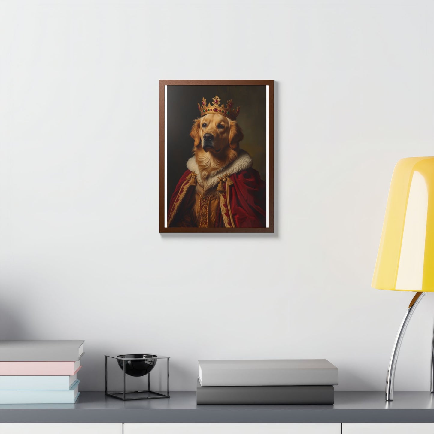 Royal Renaissance Pet Portrait — Custom Framed Print