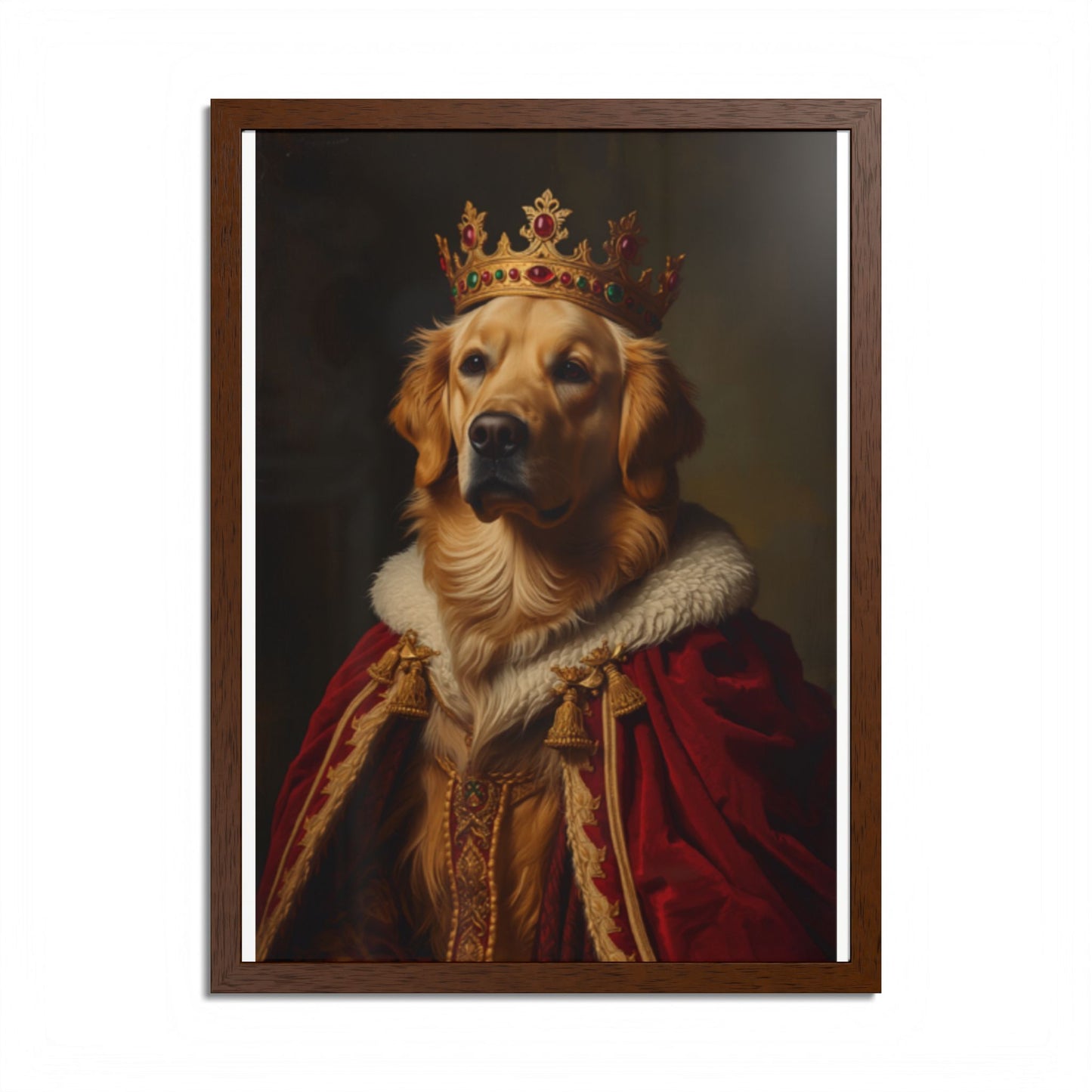 Royal Renaissance Pet Portrait — Custom Framed Print